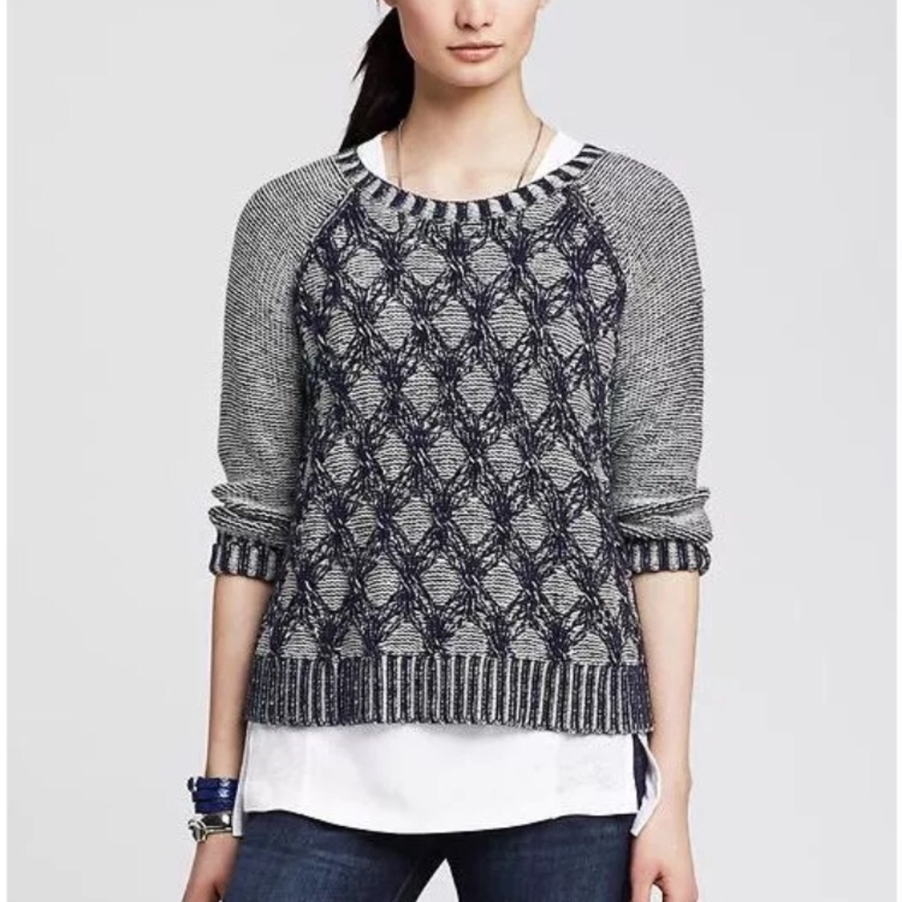 Banana Republic Plaited Cable sweater